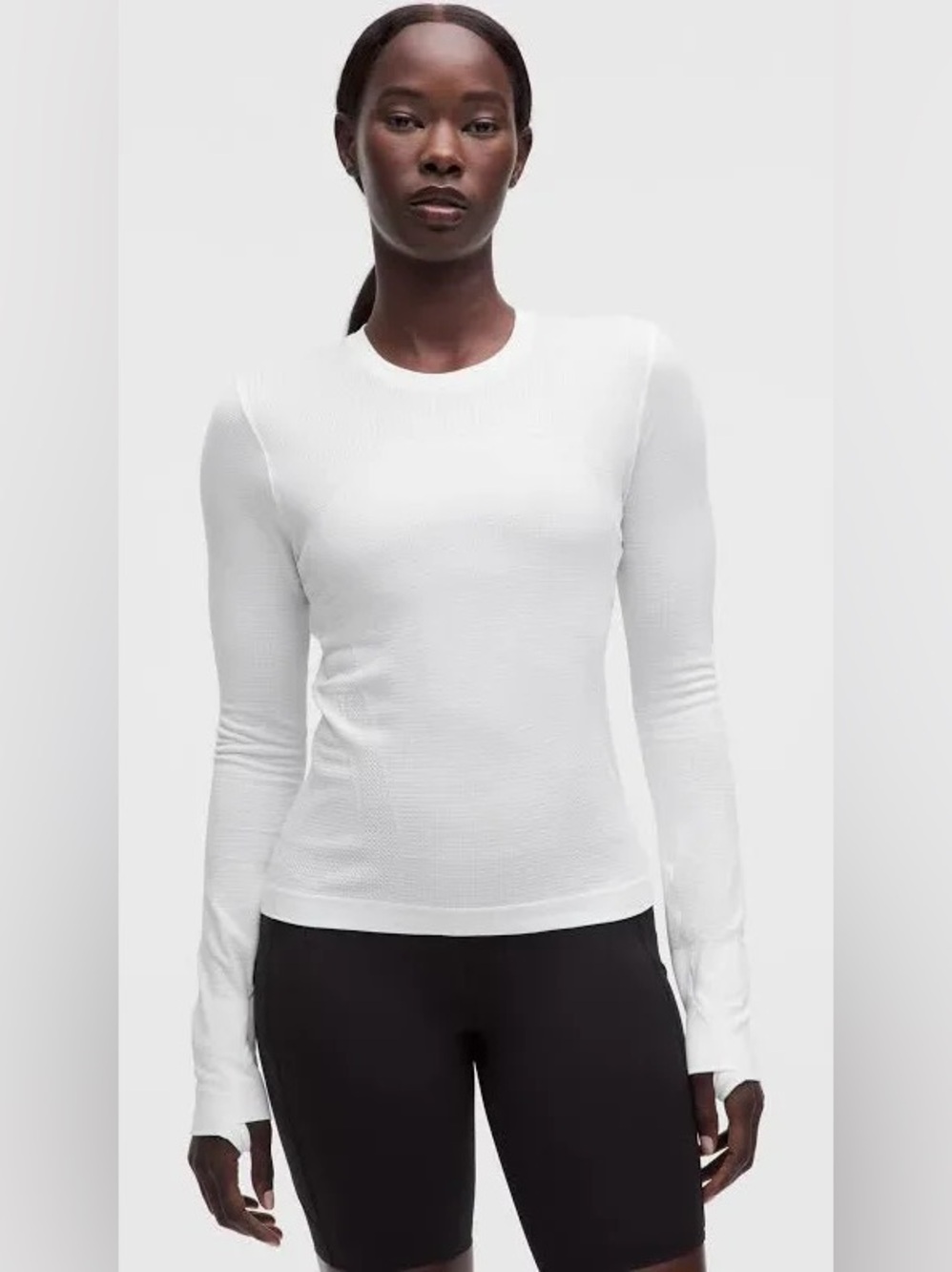Lululemon White Swiftly Tech Long Sleeve sz 6